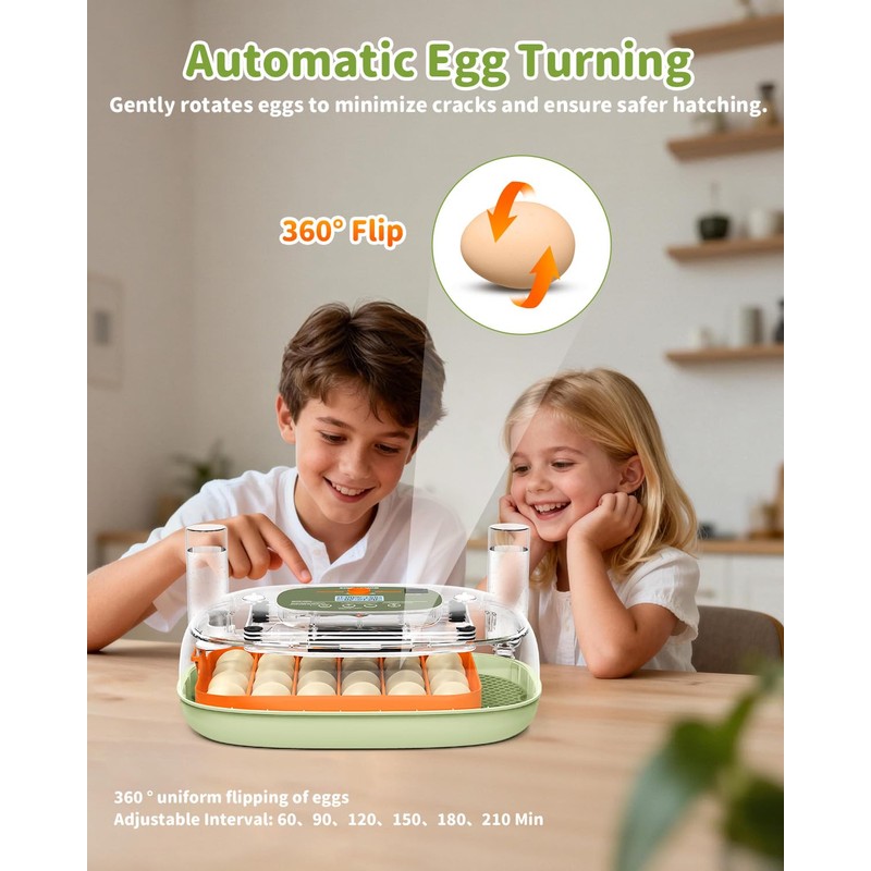 Sindarhor Egg Incubator for 24 Chicken Eggs with Automatic Turner,