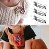 SYEYCW 250 Pcs Brooch Pins, Brooch Backs, Silver Badge Pin
