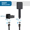 POP SANITARYWARE All Metal Matte Black Handheld Shower Head, Luxury