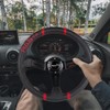 RASTP Universal Racing Steering Wheel,Deep Dish Steering Wheel Leather Embroidery