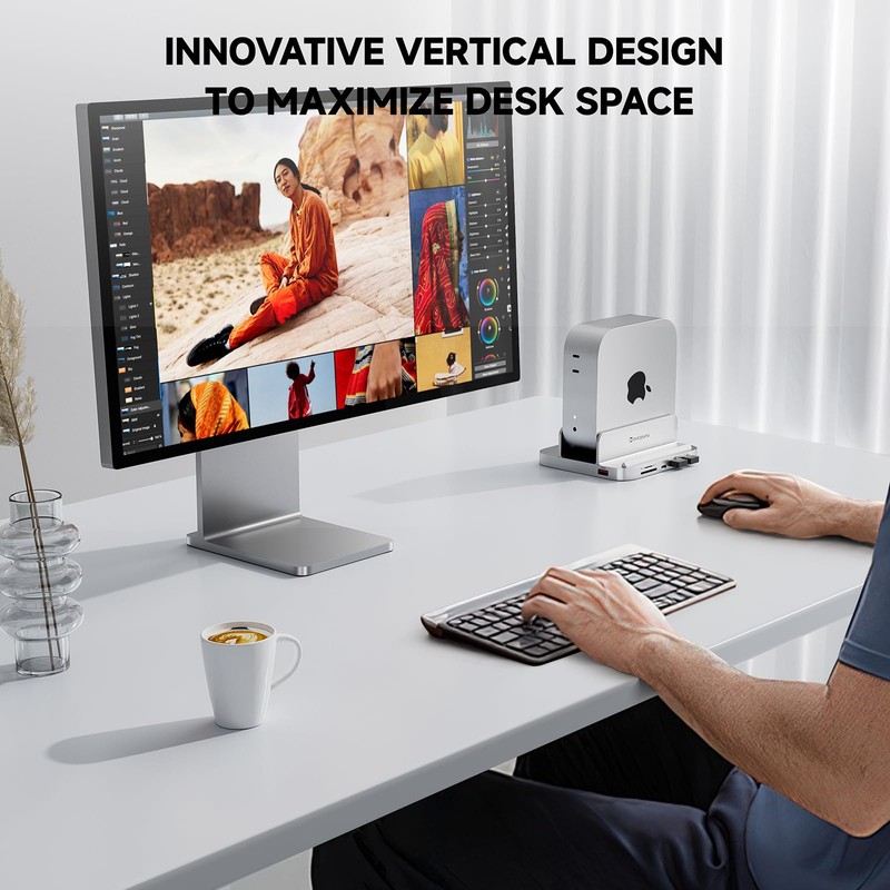 Minisopuru MINI218B MAX Mac mini M4 Dock & Stand 4K@60