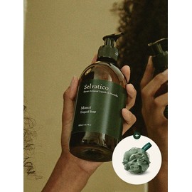 Monoi Marseille Liquid Soap 500ml (+Shower Puff) / 모노이 마르세유 리퀴드 솝 500ml (+샤워 퍼프)