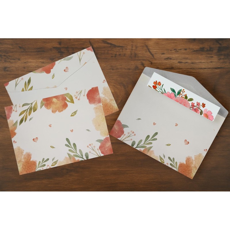 Tanshuqin 10 Pack Flower Envelopes 6.18 x 9.06 Inch Invitation