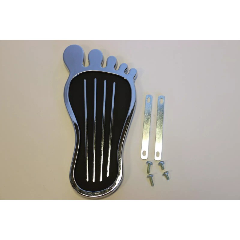 Hot Rod Parts Supply Barefoot Chrome Gas Pedal Cover &