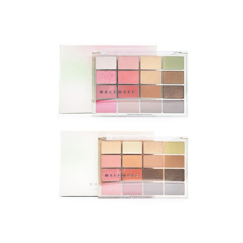 Wakemake Soft Blurring Eye Palette 16 Colors 14g / 웨이크메이크