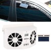 Acouto Ventilador Solar para Auto, Ventilador Solar Universal para Ventana