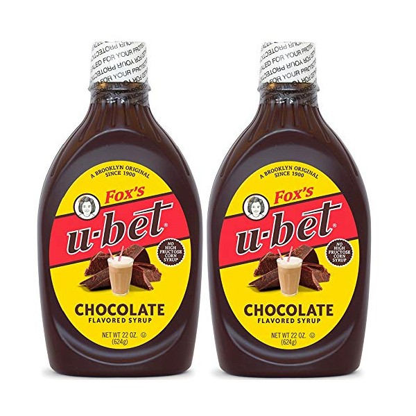 Fox's U-Bet Original Chocolate Flavor Syrup, 22 Ounce (Pack of 2)