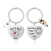 VEHYEGOI 2 Pieces Cat Lovers Keychains, Funny Keychains, Stainless Steel