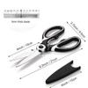 Poultry Scissors, Kitchen Scissors, Stainless Steel, Multi-Purpose Household Scissors, Scissors