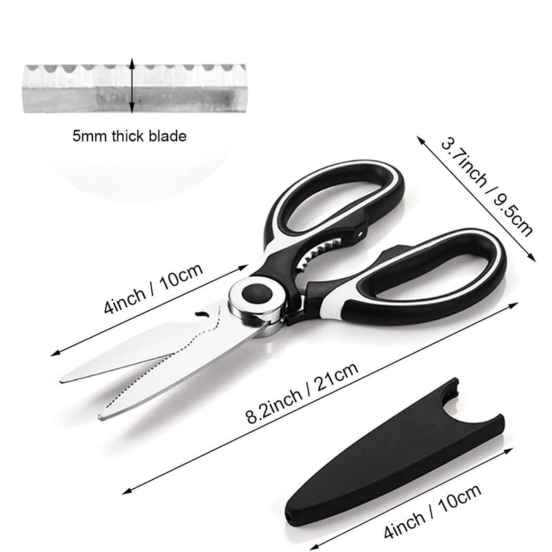Poultry Scissors, Kitchen Scissors, Stainless Steel, Multi-Purpose Household Scissors, Scissors