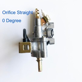 1 PC 0° BBQ Grill Gas Valve With Thrower Valve, Stem OD 5/16", Orifice size: 1.05mm for LP Gas, Fits for 5/8" Manifold Tube