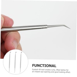 VICASKY 3pcs Professional Eyelash Lift Lash Separator Curler Perm Kit Stainless Steel Portable for Travel