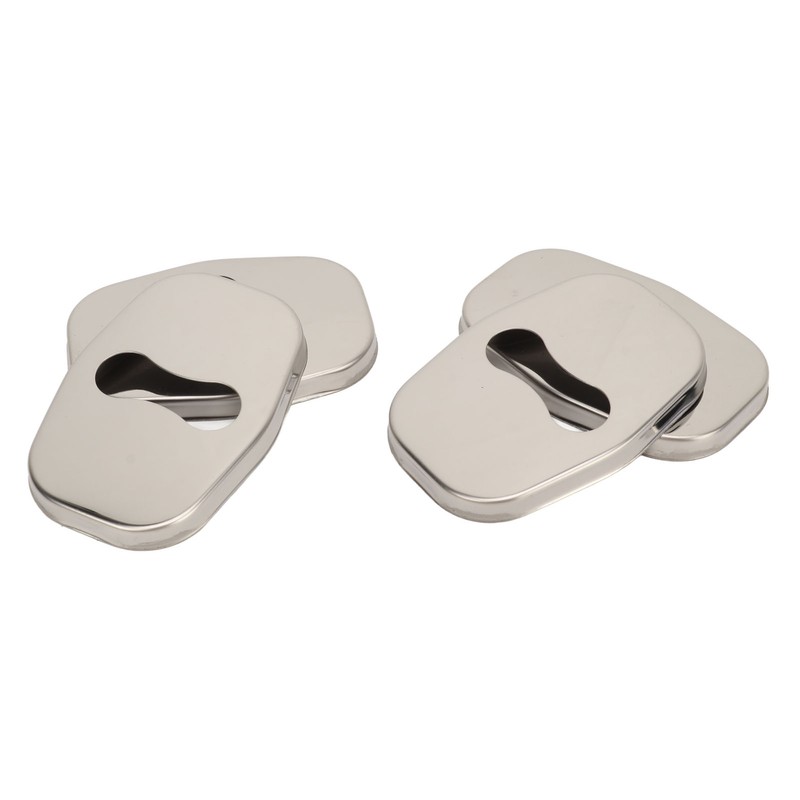 4PCS Door Lock Striker Cover Stainless Steel Strong Protection Replacement