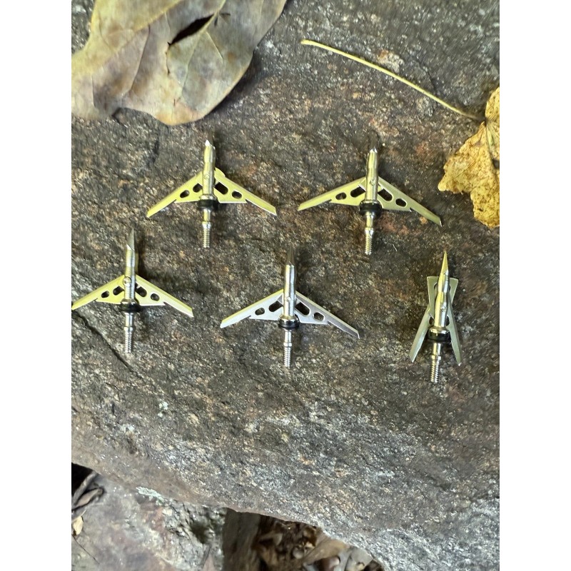 2-blade 2” Broadheads - 5-pack New!