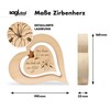 sagl.tirol Heart made of pine wood with floating inside heart