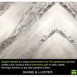 Meoded Paint & Plaster | Sapphire Metallic Paint | Interior & Exterior | Water Based Metallic Paint