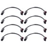 ApplianPar 8Pcs Fuel Injector Wire Harness Adapter Connector for Jetronic