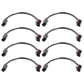 ApplianPar 8Pcs Fuel Injector Wire Harness Adapter Connector for Jetronic EV1 to Mini Delphi Multec 2 XYD