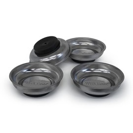 Weber-Werke Magnetic Bowls Set of 4 Tool Bowls Tool Holder Magnetic Holder Storage for Tools and Small Parts