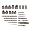 Cahuczlhoz 26Pcs Screws Bolt Extractor Set W/Drill Bit Kit Lug