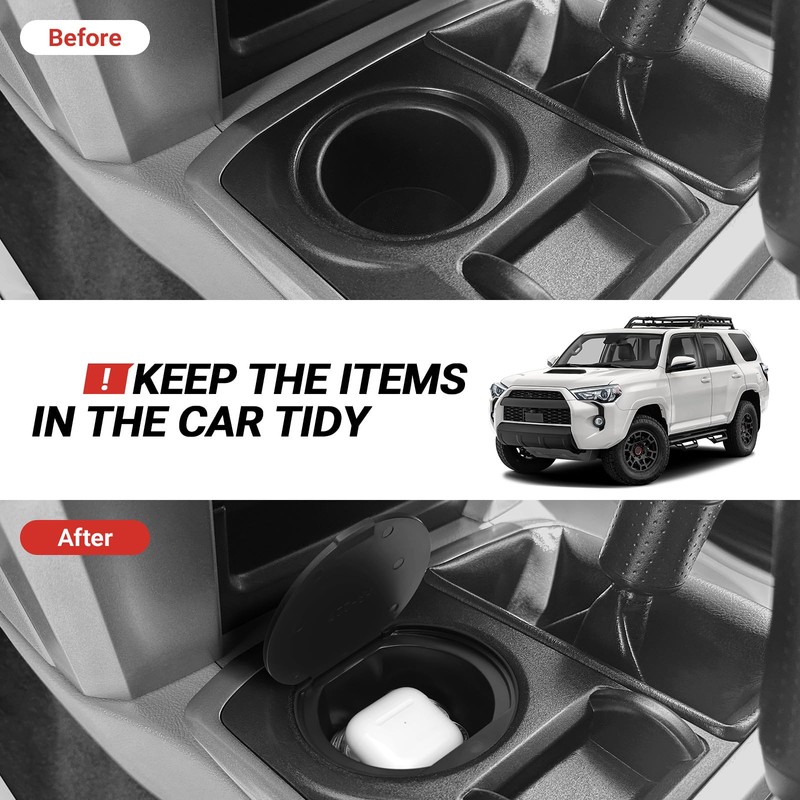 Hellet Center Console Coin Box Organizer for Toyota 2010-2020 2021