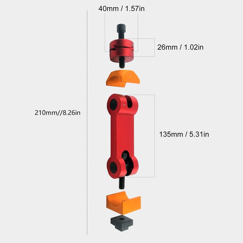CNC Work Stop Locator, Adjustable Vise Stop for Milling