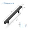 Ravinte 10 Pack Matte Black Cabinet Pulls 3-3/4 inch Black