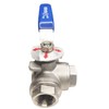 1/2" NPT Female T-Type Ball Valve with Heavy Duty Blue
