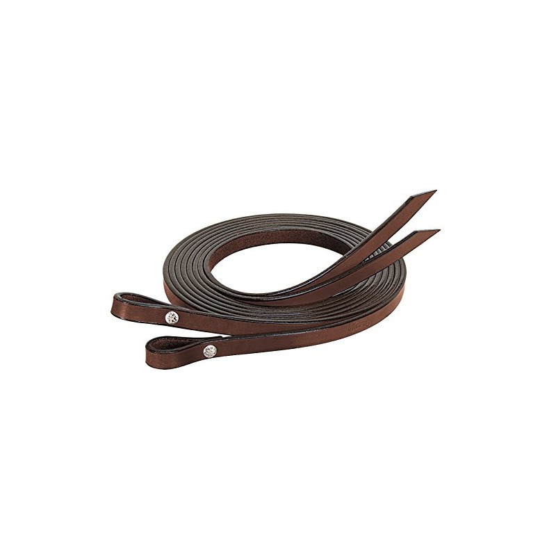 Weaver Leather Bridle Leather Split Reins, Brown, 5/8" x 7'