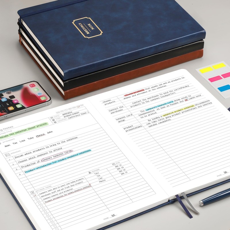 EMSHOI Meeting Notebook for Work with Action Items - 240