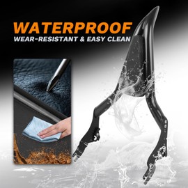 PIKPOP 2009-2025 Sissy Bar for Harley Davidson Touring, 22'' Detachable Rear Passenger Backrest for Road King, Road Glide, Street Glide, Ultra Limited, Electra Glide, CVO, Ultra Classic Electra Glide