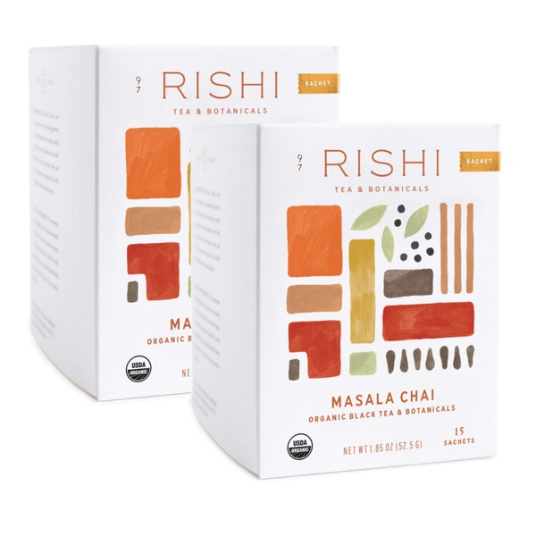 Rishi Tea Masala Chai Herbal Tea - Immune Support, USDA