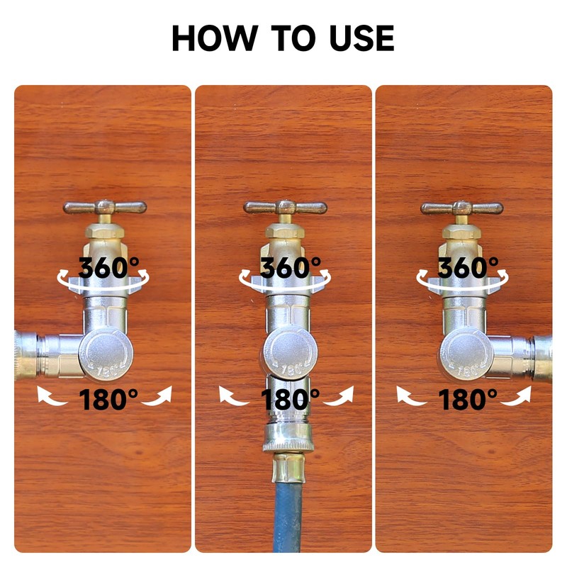 Roastove Adjustable 180° & 360° Metal Swivel Connector