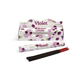 STAMFORD INC. 37104 Violet Incense Sticks, 20 Sticks x 6 Packs