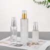 3PCS 30ML/1oz Empty Frosted Glass Lotion Pump Bottle Refillable Cosmetic