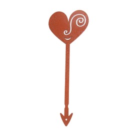 STEELDECO Outdoor Statues Pick Powder Paint Coating plantpot Pick- Heart B