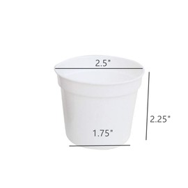 DODXIAOBEUL Macetas redondas para suculentas de drenaje, juego de 40 macetas pequeñas de 2.5 pulgadas de ancho x 2.25 pulgadas de alto, perfectas para semillas de plantas, plantas de semillero, contenedor de plantas de trasplante de vivero (negro)