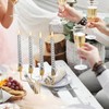10 Inch Silver Spiral Taper Candles Set for Holiday Decor,