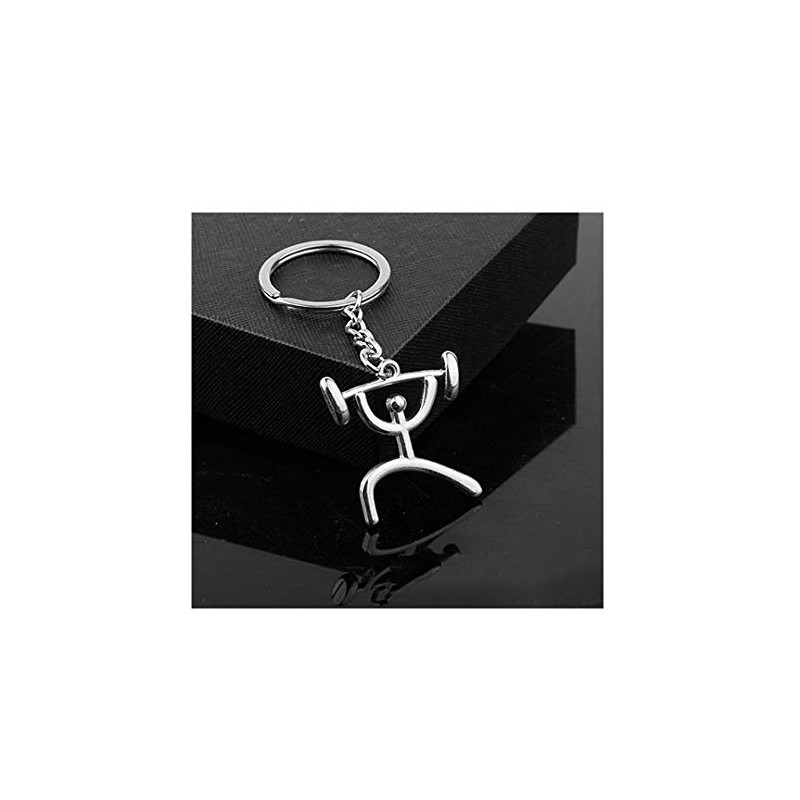 IKAAR Men's Weightlifting Figure Keyring