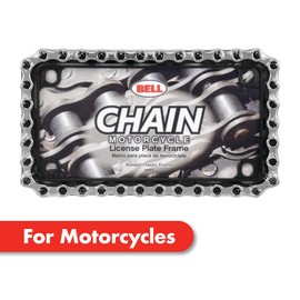 Bell Automotive 22-1-46497-8 Universal Motorcycle Chain License Plate Frame