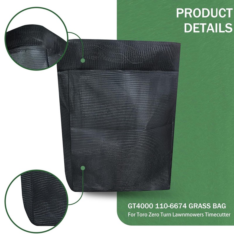 deawater 2pcs GT4000 110-6674 Grass Bag for Toro Zero Turn