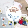 100Pcs Paper Clips Unique Dinosaur Shape Lightweight Portable Electroplating Process