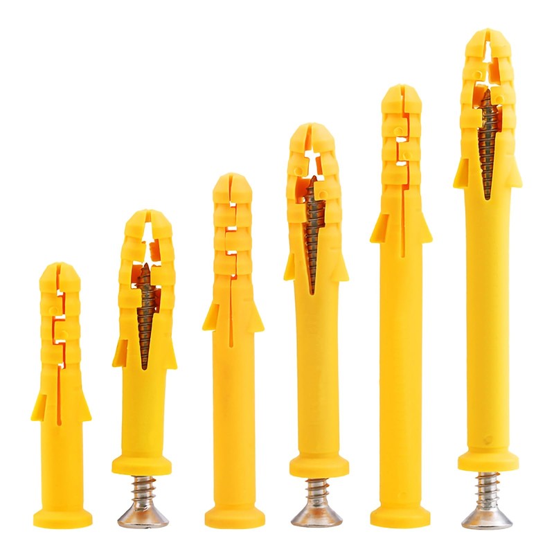 Lakada Expansion Dowel Screws Set of 60 Impact Dowels 8
