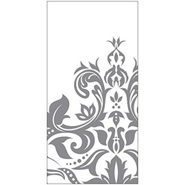 Creative Converting 120 Count Anniversary Swankie Pocket Tissues, Silver