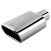 Upower Exhaust Tips 2.25" Inlet 5.5"x3" Outlet 9" Long Stainless