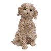 Raised Paw Cockapoo Ornament 17cm Resin Textured Sitting Puppy Dog