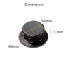 OPPAHA AMC Compatible 100% Brass and Bakelite Thread Anti Scald