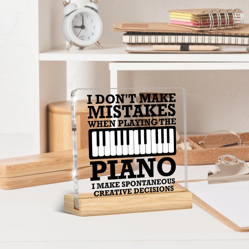 Funny Piano Lover Gifts Desk Decor Gift for Music Lover