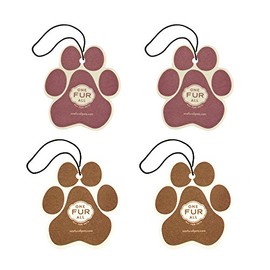 One Fur All Pet House Car Air Freshener - Winter Mix Pack of 4 - Non-toxic Car Air Freshener - Pet-Friendly Air Freshener For Small Spaces & Car - Hanging Odor Eliminating Air Freshener