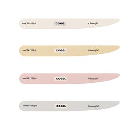 Koi Full Color Long-Lasting Korean Double-Sided Nail File 180 Grit, Pink, Pack of 10